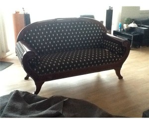 Sofa, stof, 3 pers., Antik